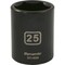 Dynamic 1/2" Drive Standard Socket, Black Phosphate, Tools 1/2" Drive 6 Point Metric, 25mm Standard Length D014025 - alternate 1